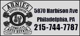 Arnie's Service Center Sponsorship Banner